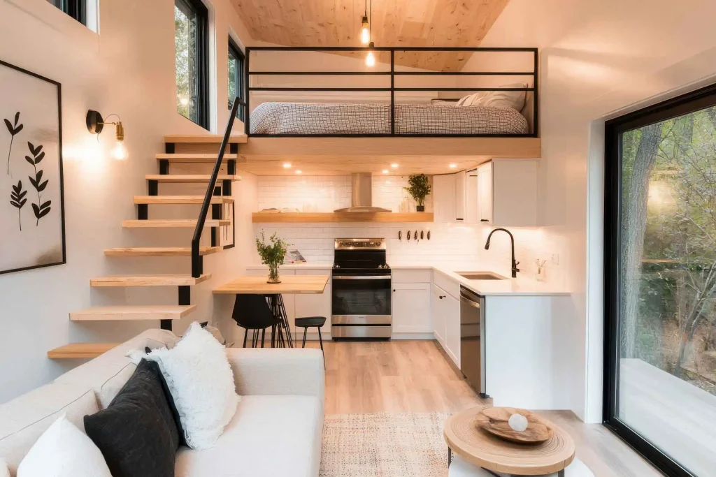 Cozy Modern Loft Interior in Converse Texas