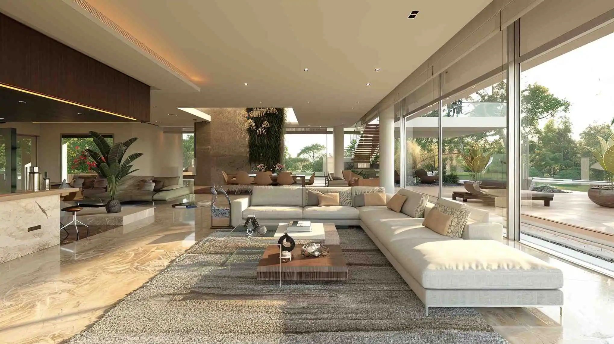 Modern living room in San Antonio, TX